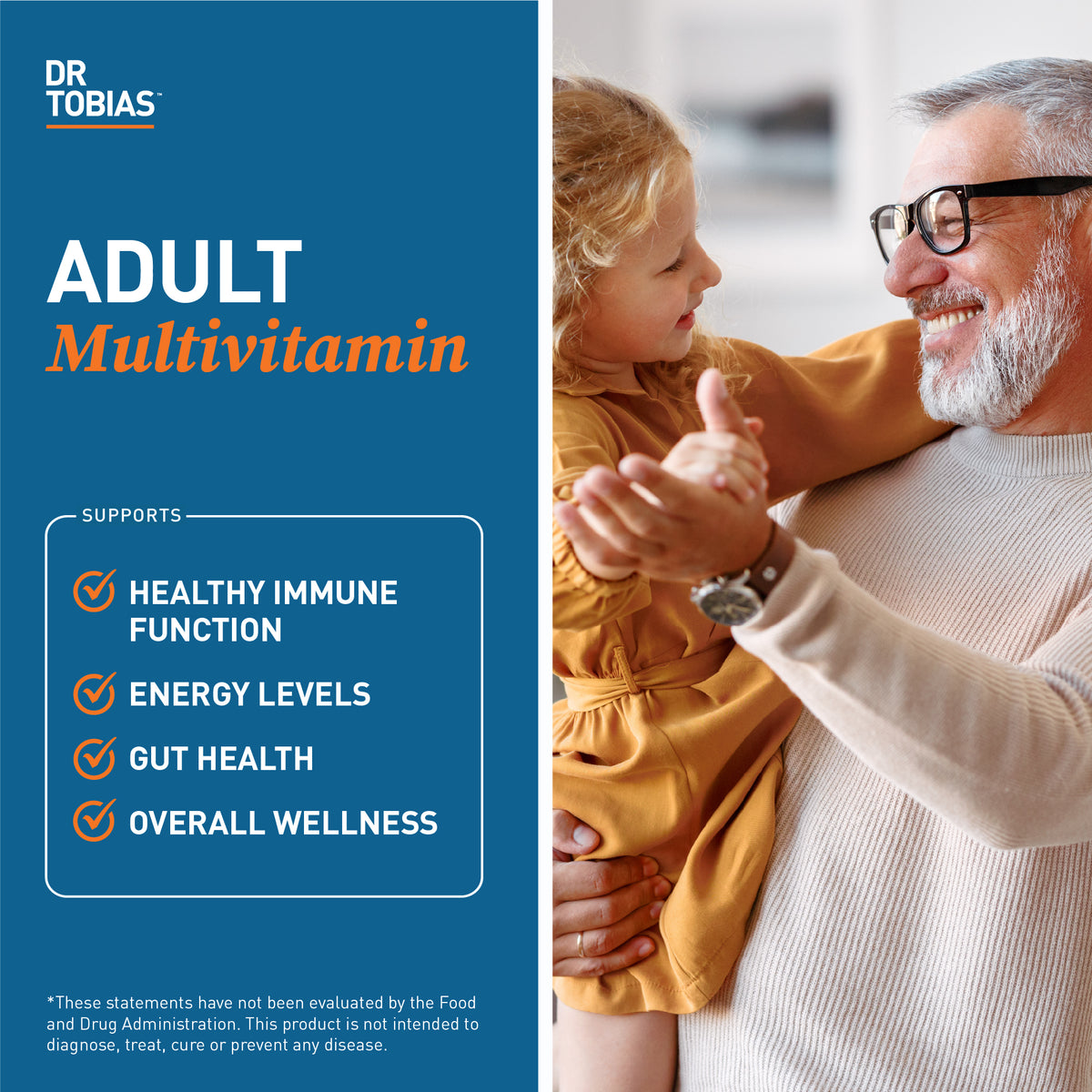 Dr Tobias Adult Multivitamin, Dr Tobias Multivitamin, multivitamin made with whole foods, Dr Tobias Multivitamin Ingredients
