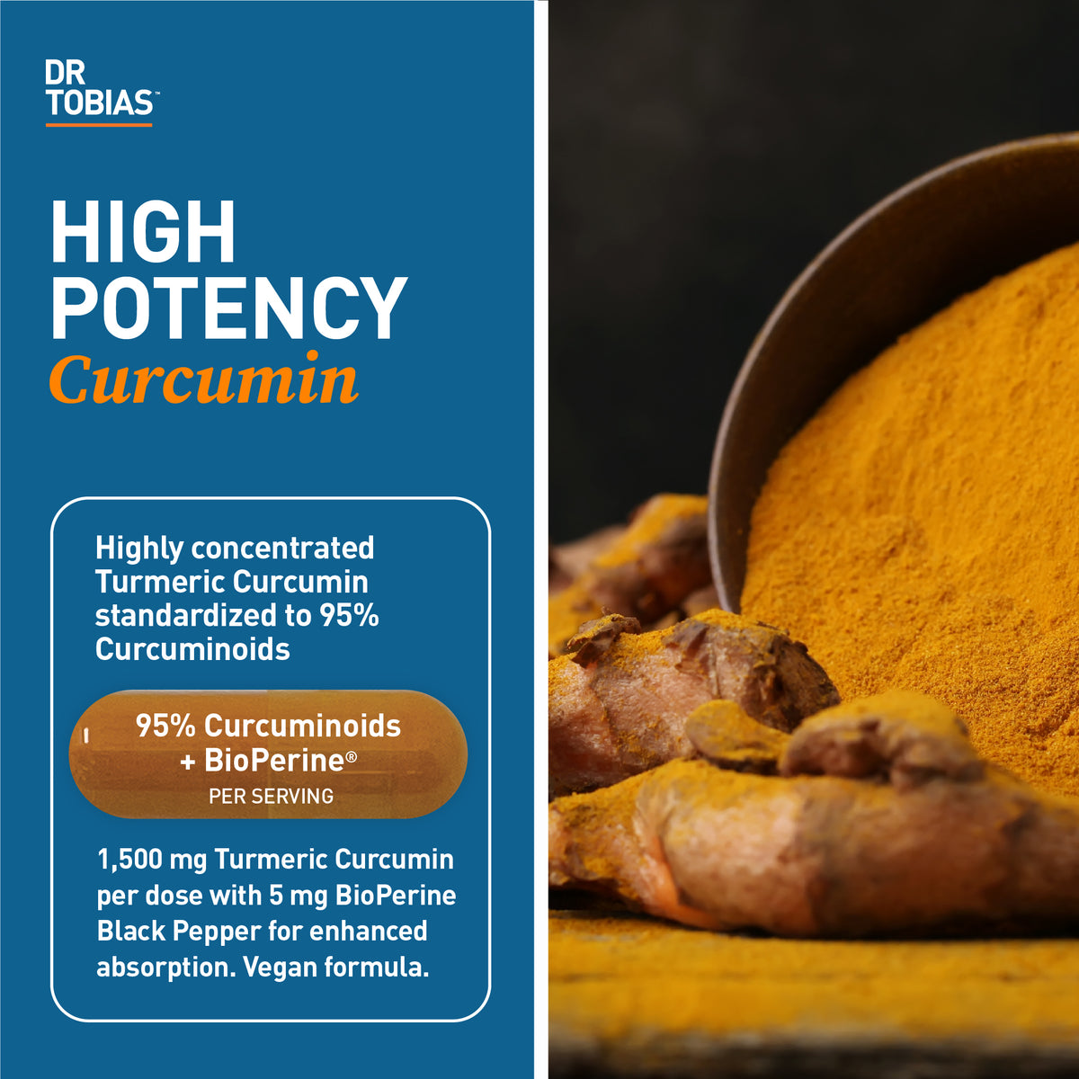 High Potency Curcumin - 95% curcuminoids