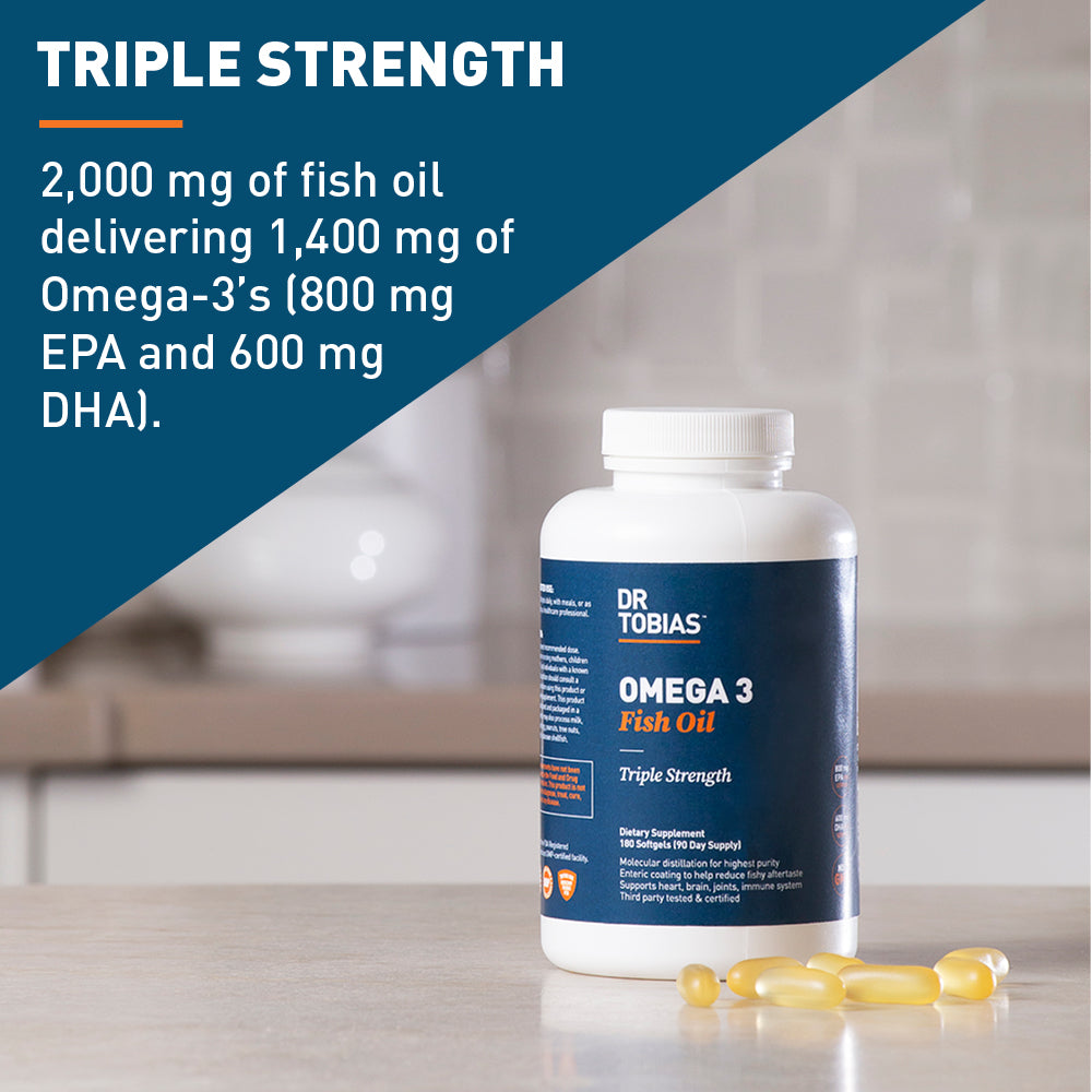 Triple Strength Omega 3 Fish Oil (2 Pack)