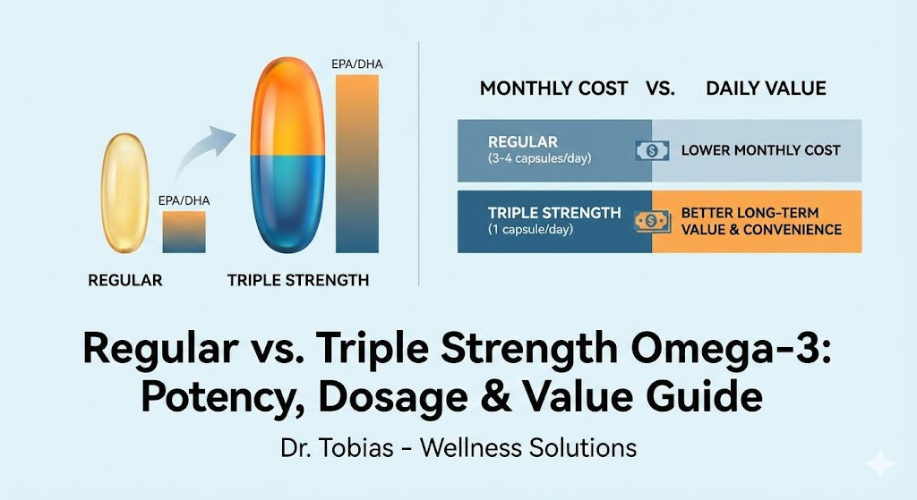 Triple Strength Omega-3 Fish Oil vs. Regular: Complete Guide