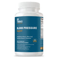 Supplement bottle labeled 'Blood Pressure Support' by Dr Tobias on a white background
