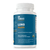 Supplement bottle labeled 'Lung Health' by Dr Tobias on a white background