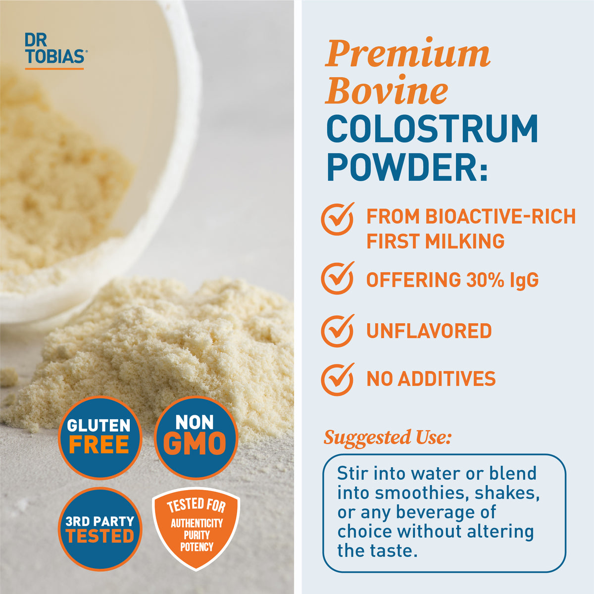 Dr. Tobias Colostrum Powder | Gut Health Supplements