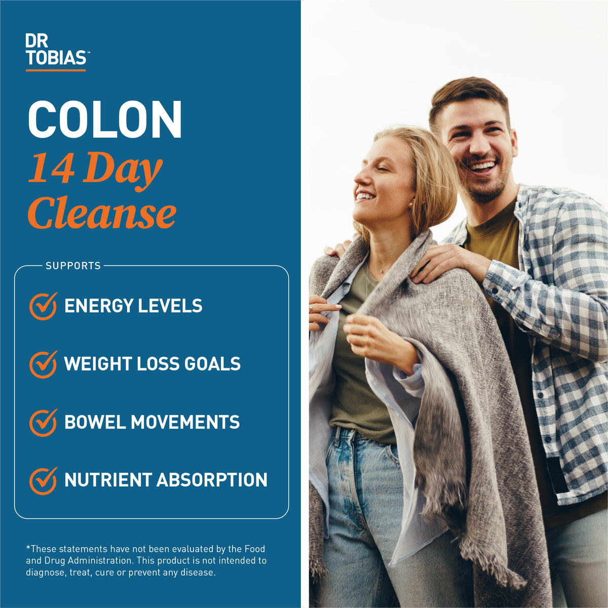 Colon 14 Day Cleanse which supports energy levels, weight loss goals, bowel movements, nutrient absorption